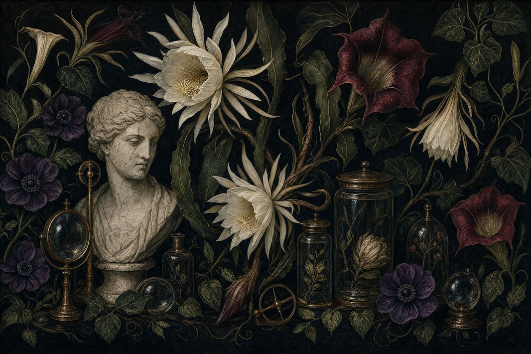 Dark Wallpaper Moody Removable Botanical Wall Decor pattern artwork