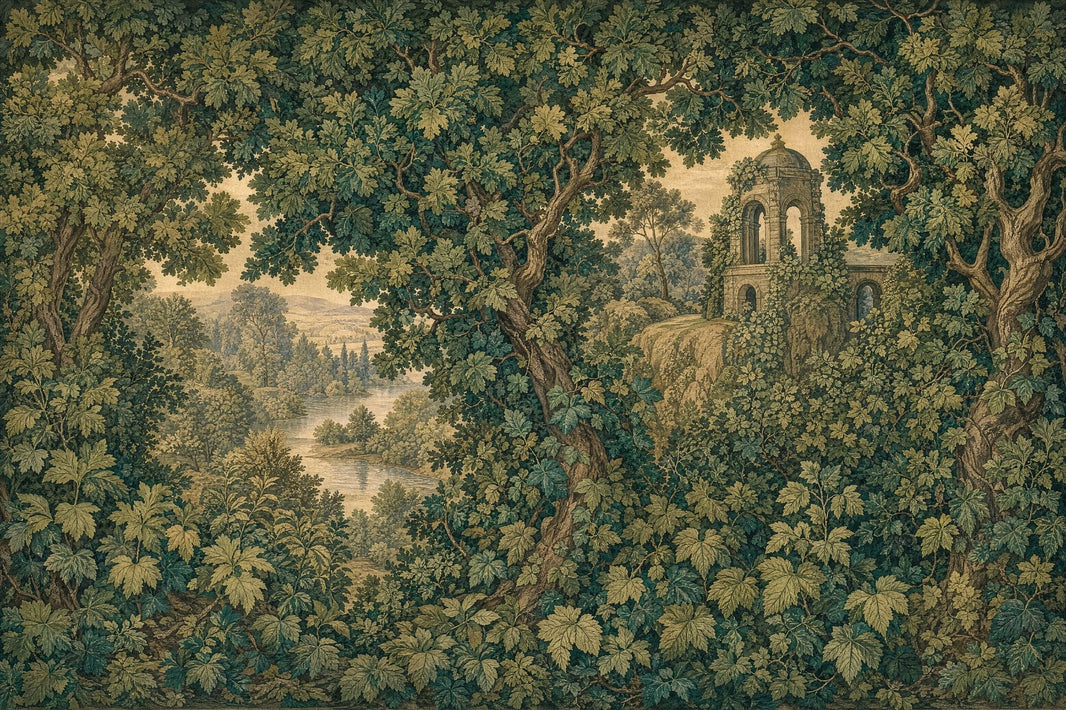 Antique Scenic Mural Wallpaper Vintage Tapestry European Countryside Removable Wall Decor pattern artwork