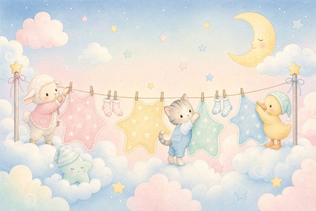 Pastel Sky Wallpaper Nursery Removable Watercolor Wall Decor pattern artwork