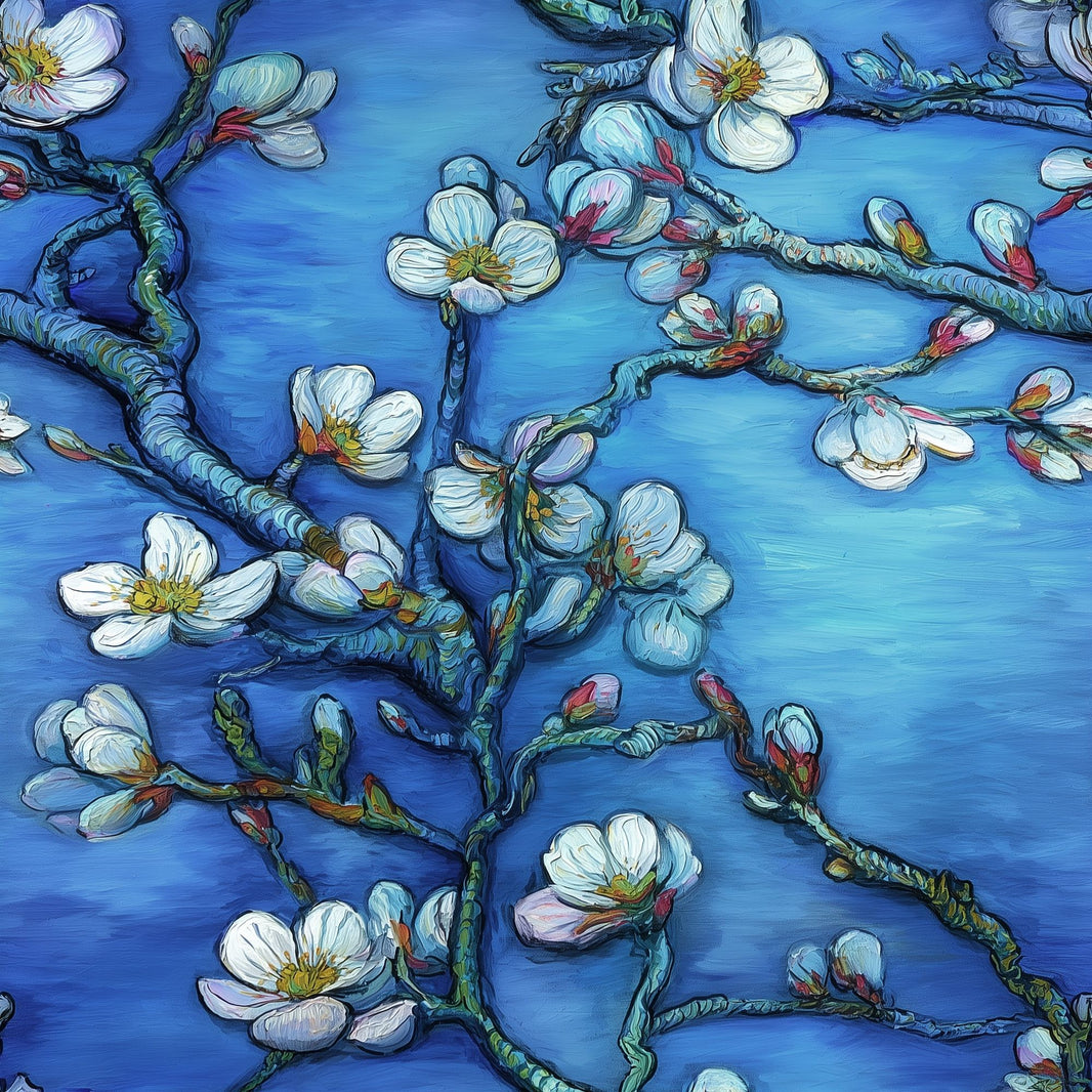 Dark Floral Wallpaper Blossom Botanical Removable Wall Decor pattern artwork