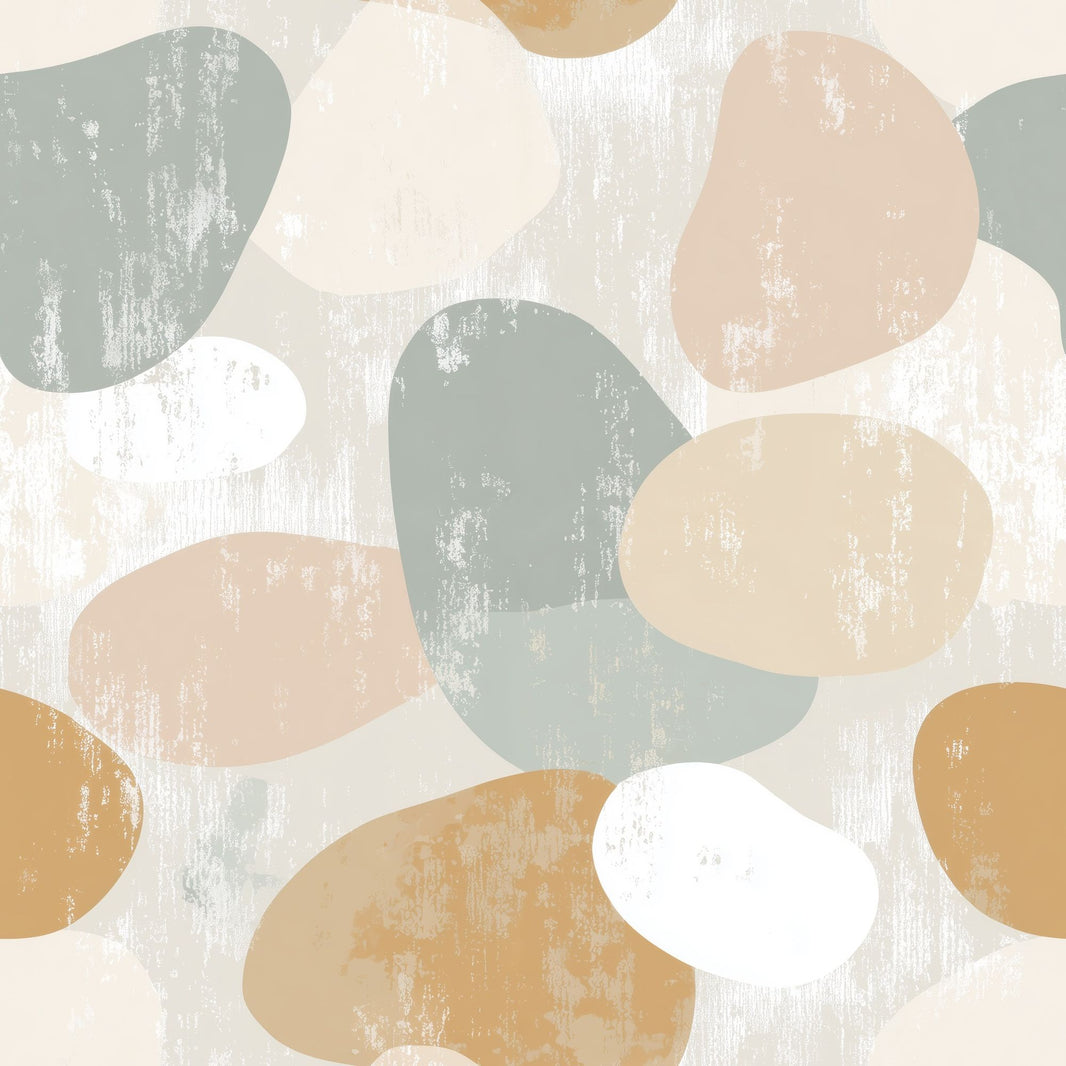 Abstract Wallpaper Organic Shapes Removable Neutral Palette Wall Double Roll pattern artwork