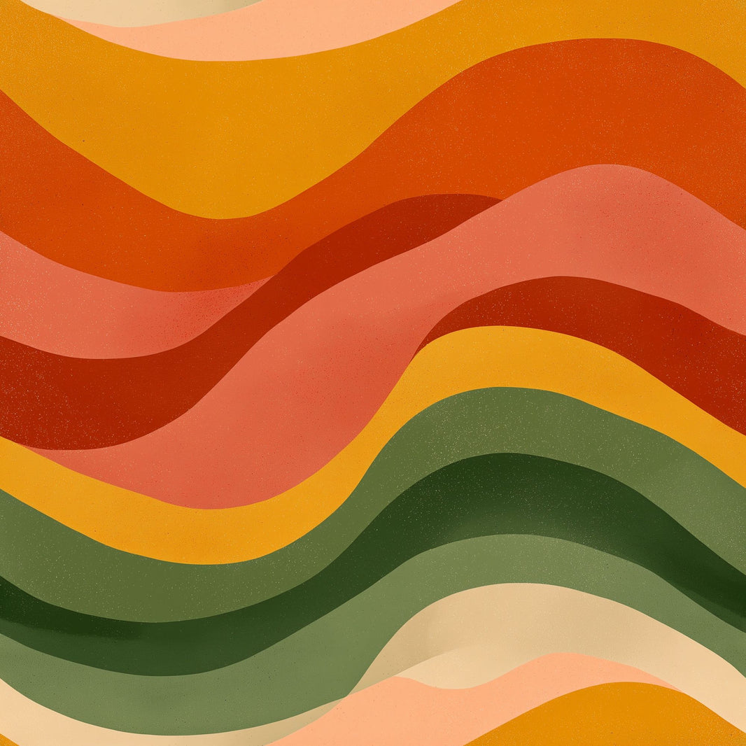 Mid Century Modern Wallpaper Retro Vintage Decorative Mural pattern artwork