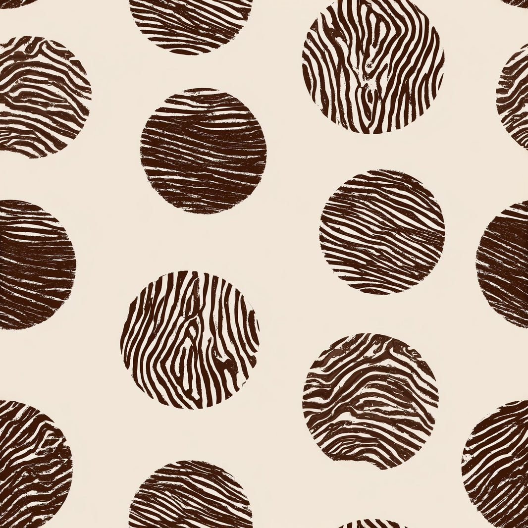 Animal Print Wallpaper Zebra Stripes Removable Circular Medallions Wall Double Roll pattern artwork