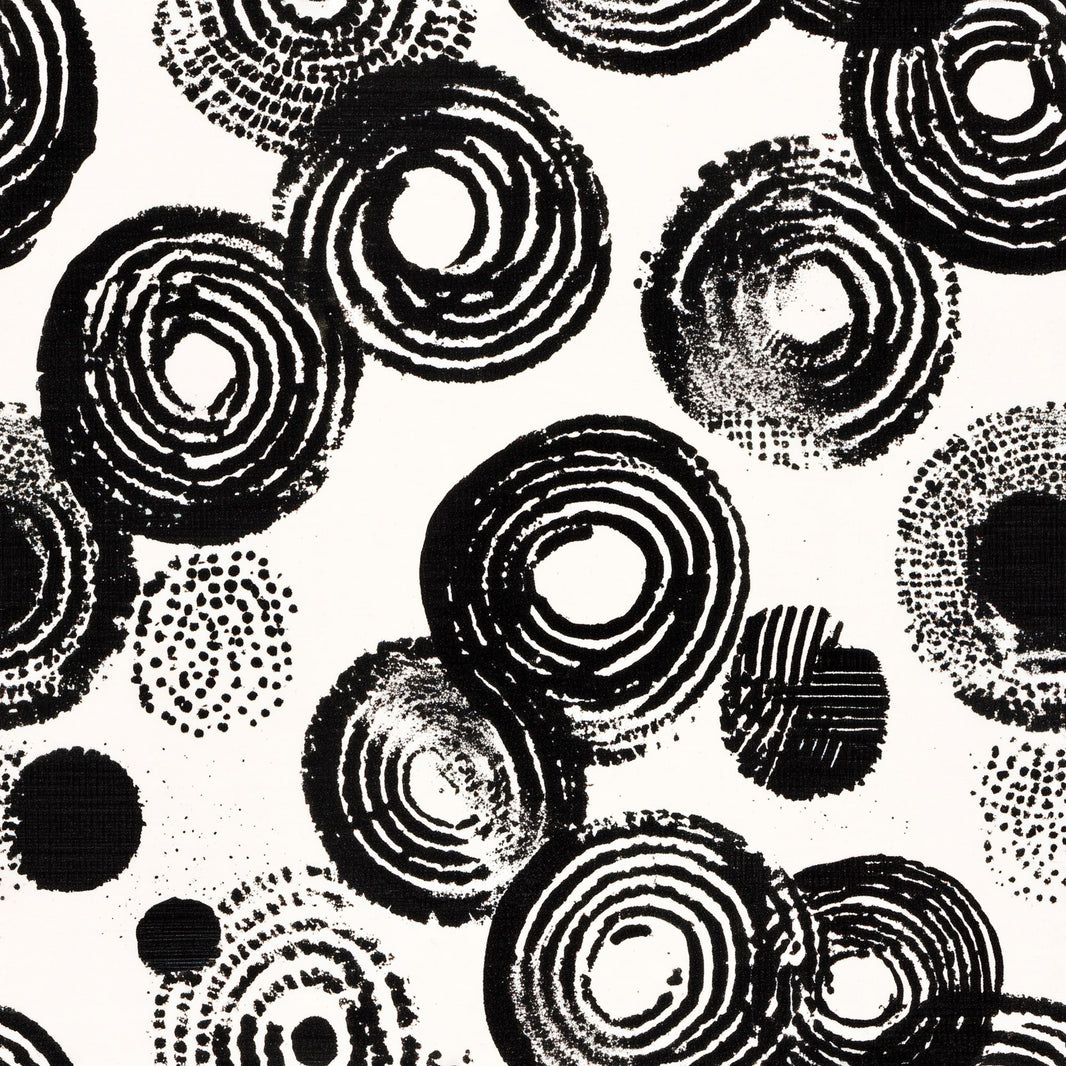 Concentric Circles Wallpaper Brushstroke Ink Stamp Removable Wall Decor pattern artwork