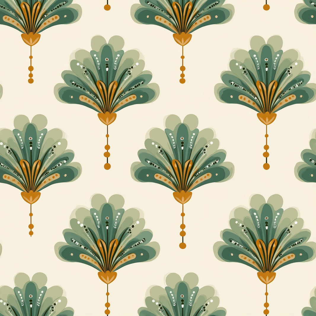 Mid Century Modern Wallpaper Retro Vintage Decorative Mural pattern artwork