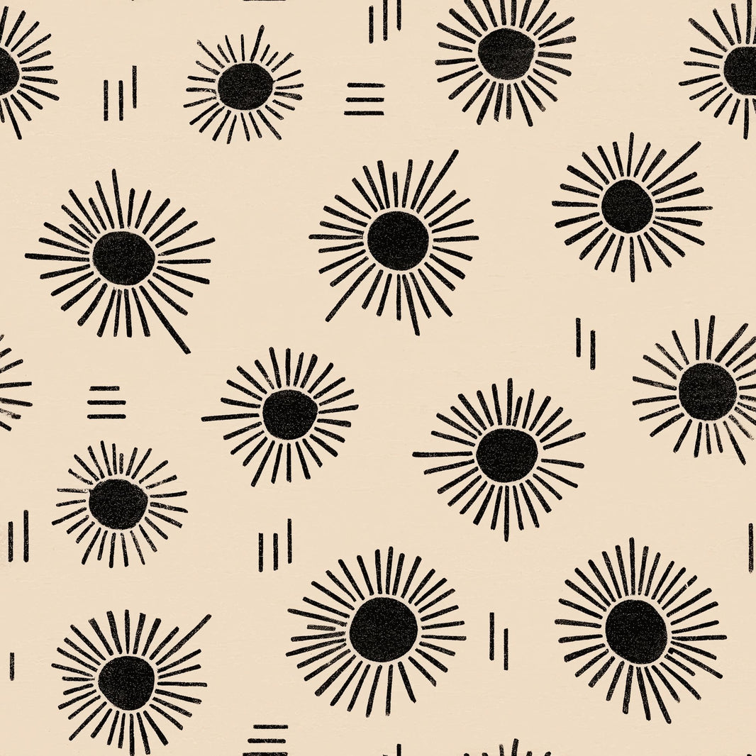 Sunburst Wallpaper Geometric Abstract Removable Wall Decor pattern artwork