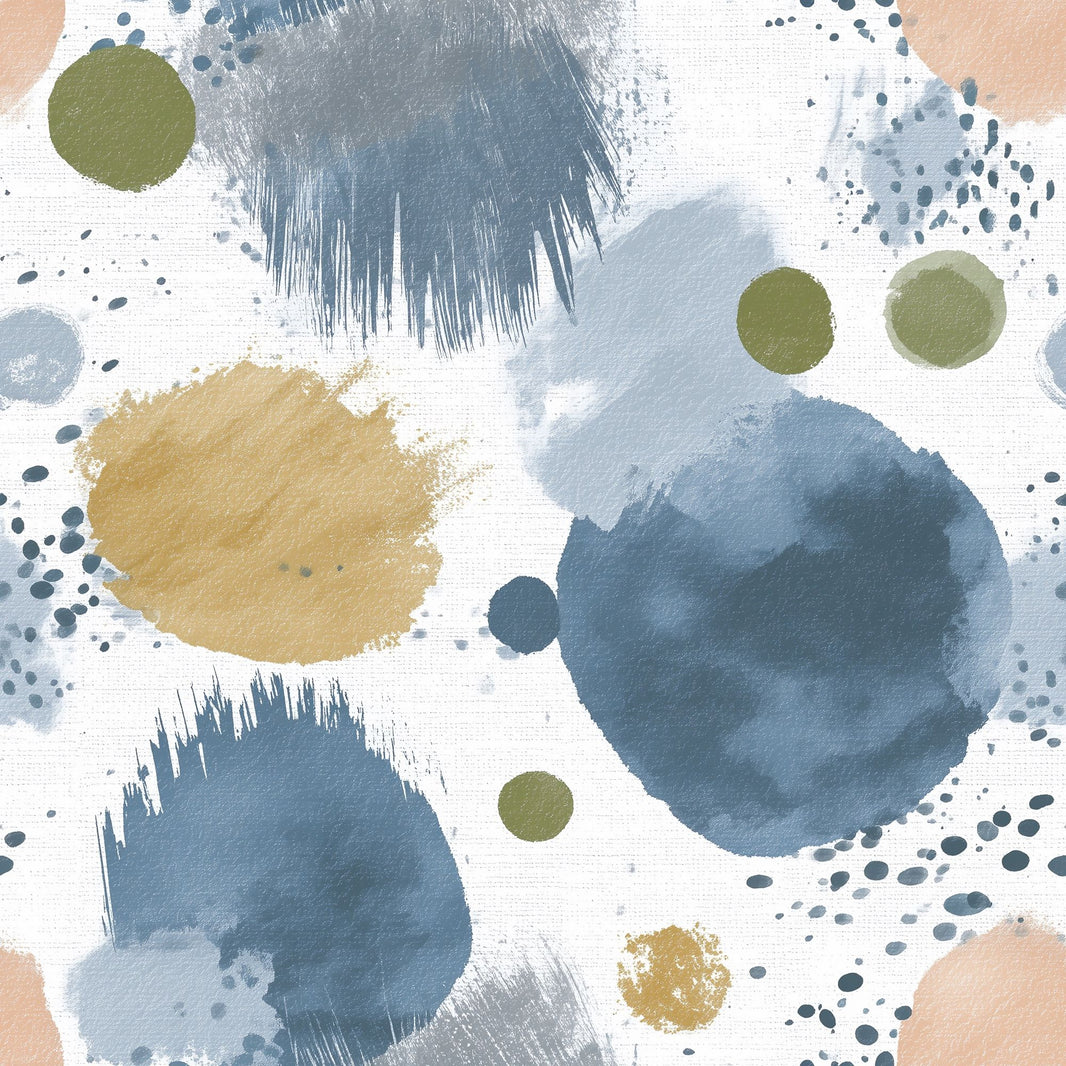 Abstract Wallpaper Painterly Removable Brushstroke Wall Double Roll pattern artwork