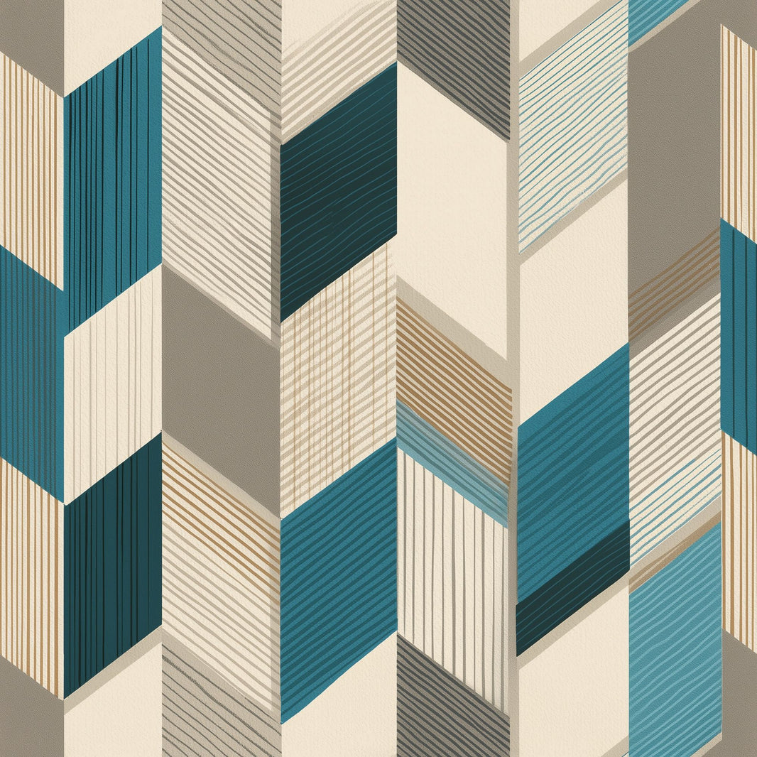 Mid Century Modern Wallpaper Modern Geometric Abstract Removable Wall Decor pattern artwork
