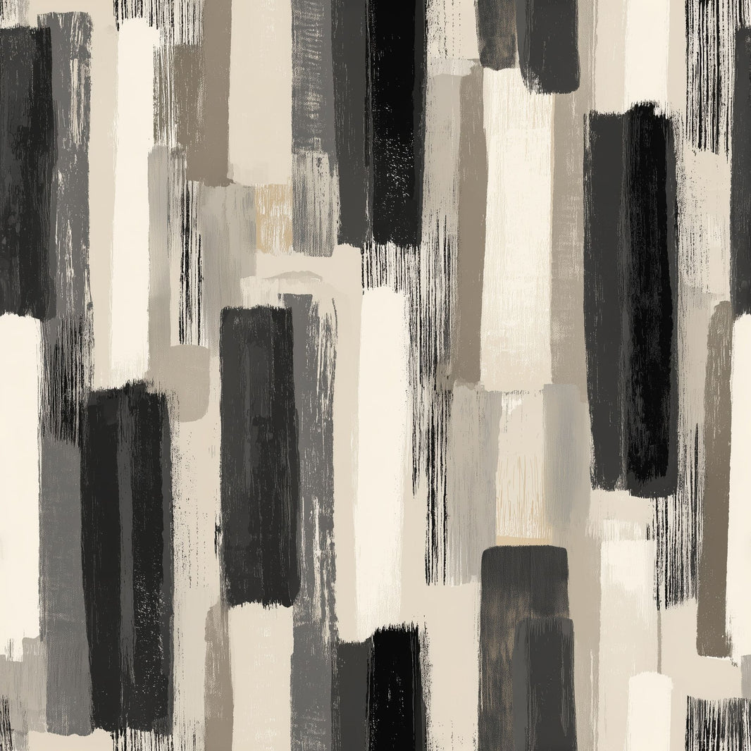 Geometric Blocks Wallpaper Vertical Brushstrokes Removable Neutral Palette Wall Double Roll pattern artwork