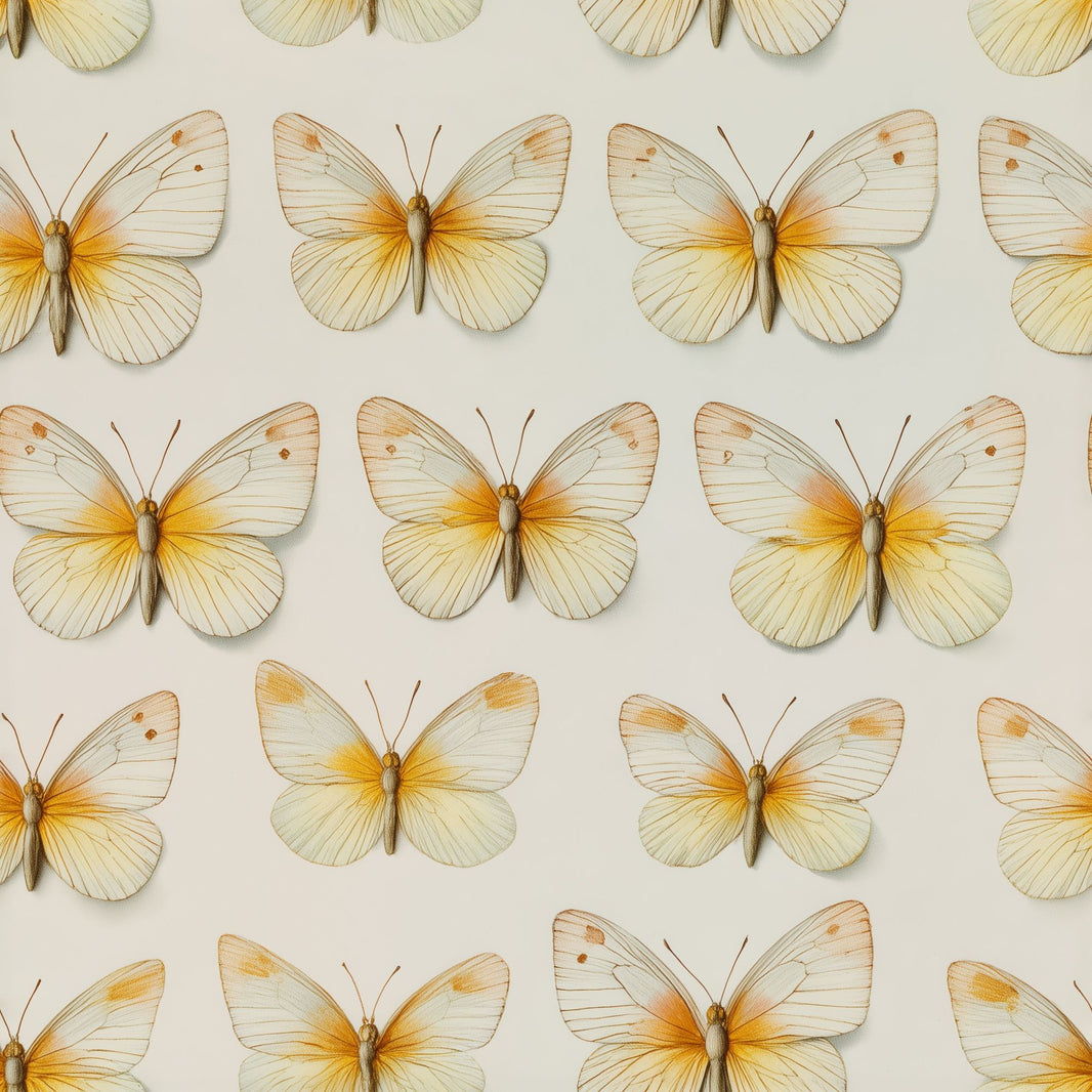 Butterfly Wallpaper Entomology Illustration Vintage Removable Wall Decor pattern artwork