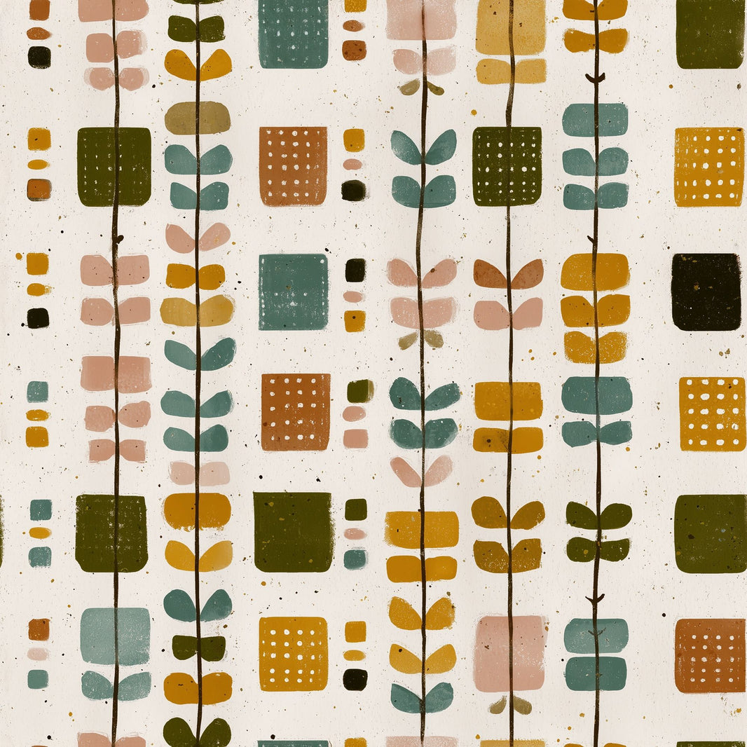 Mid Century Modern Wallpaper Retro Removable Modern Wall Double Roll pattern artwork