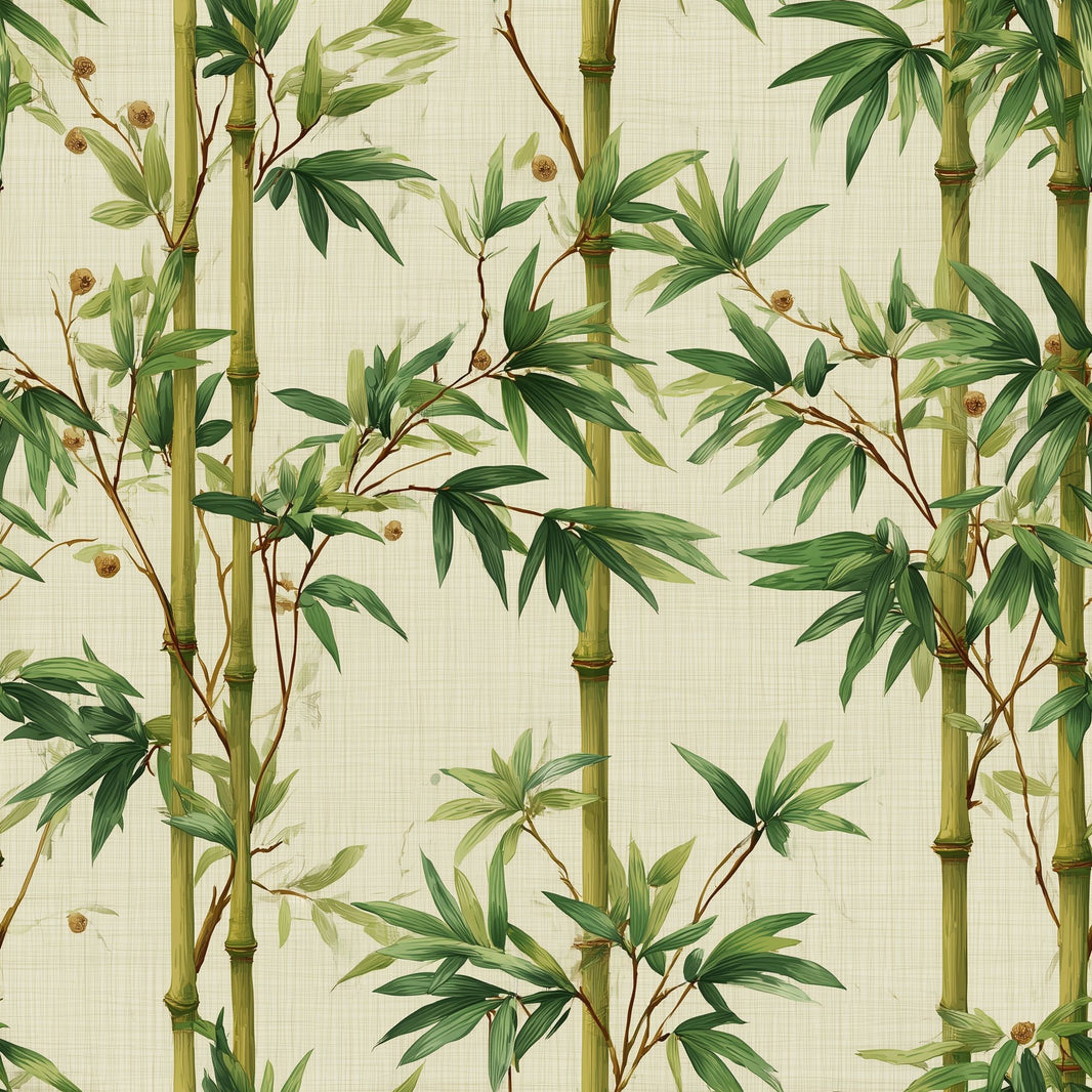 Bamboo Wallpaper Botanical Asian Inspired Removable Wall Decor pattern artwork