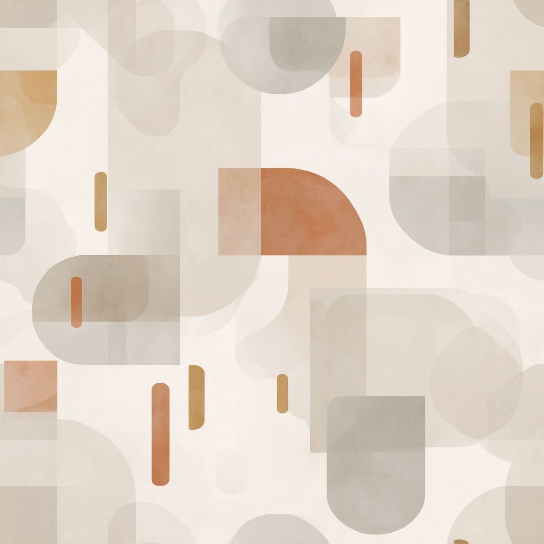 Mid Century Modern Wallpaper Retro Minimalist Decorative Mural pattern artwork