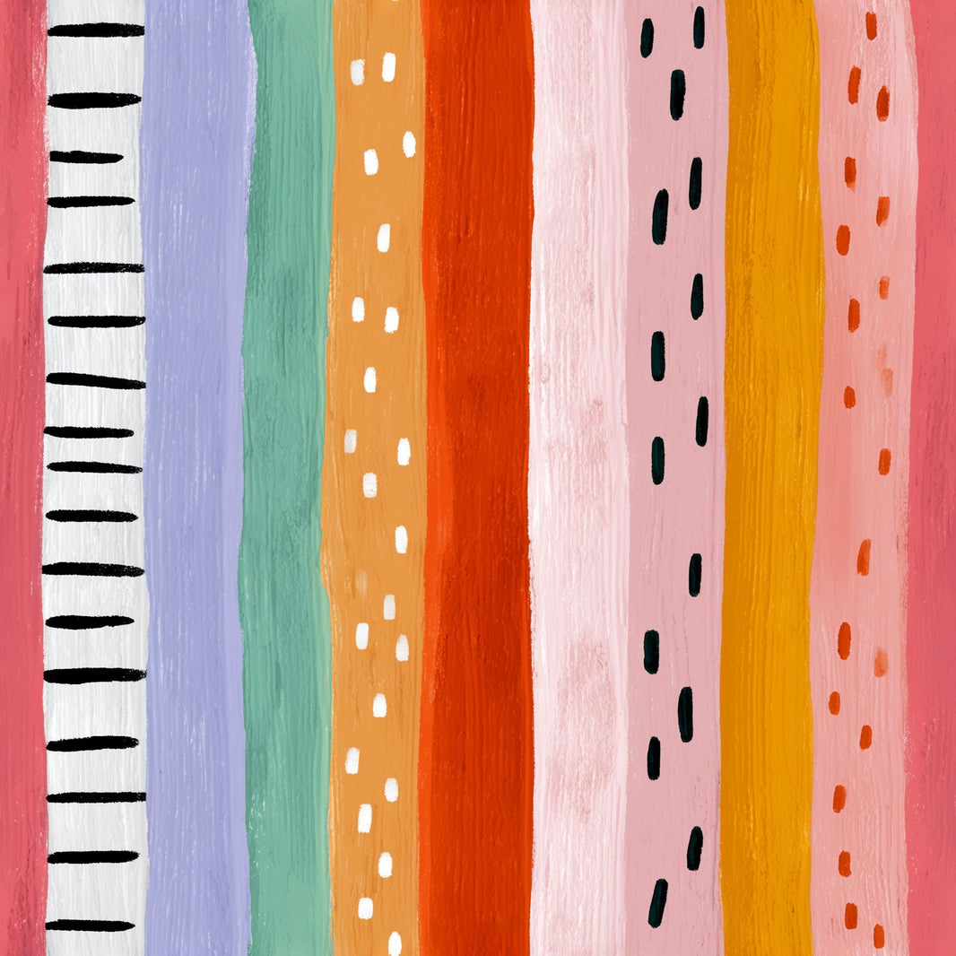 Vertical Stripes Wallpaper Hand Painted Removable Abstract Wall Double Roll pattern artwork