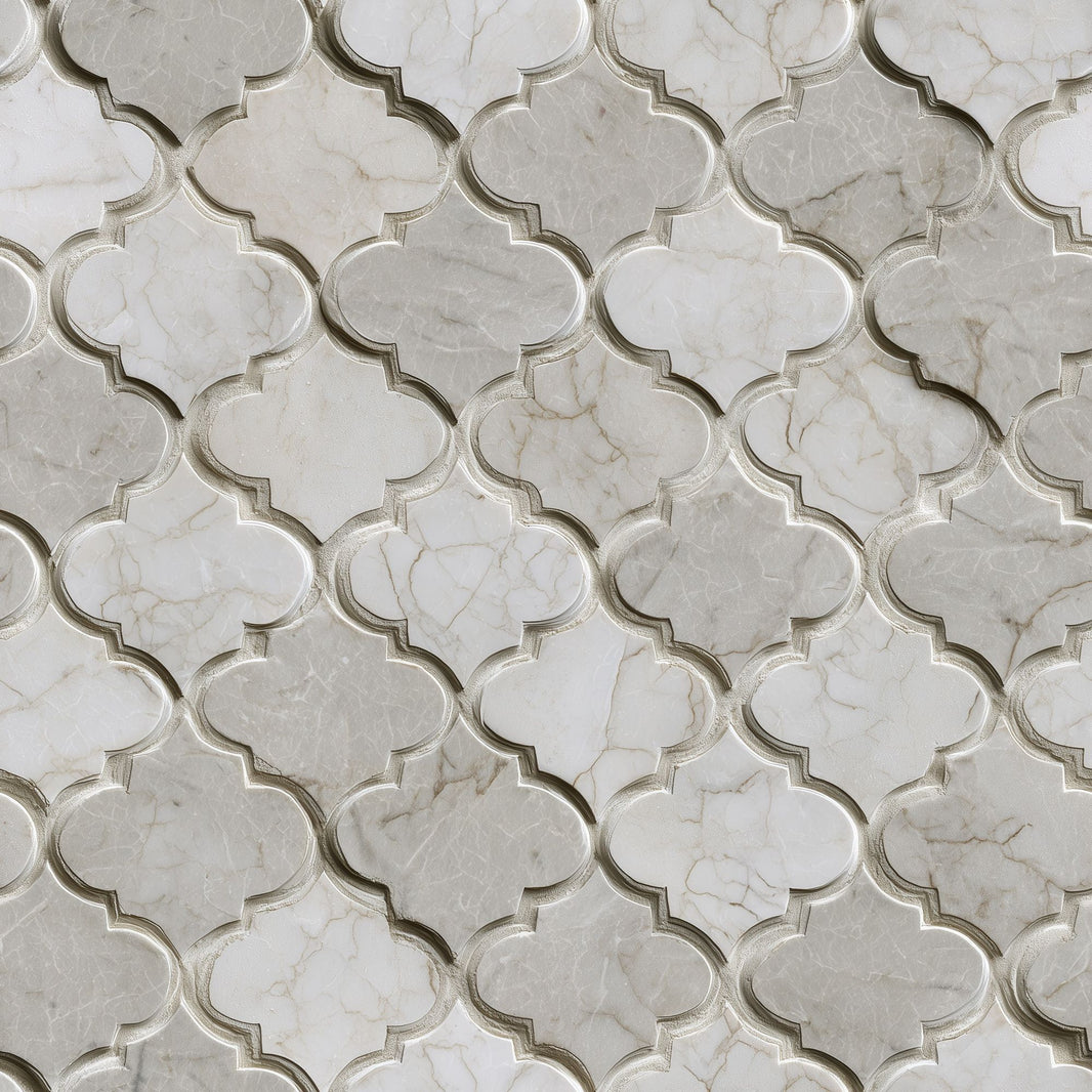 Moroccan Trellis Wallpaper Quatrefoil Marble Texture Removable Wall Decor pattern artwork