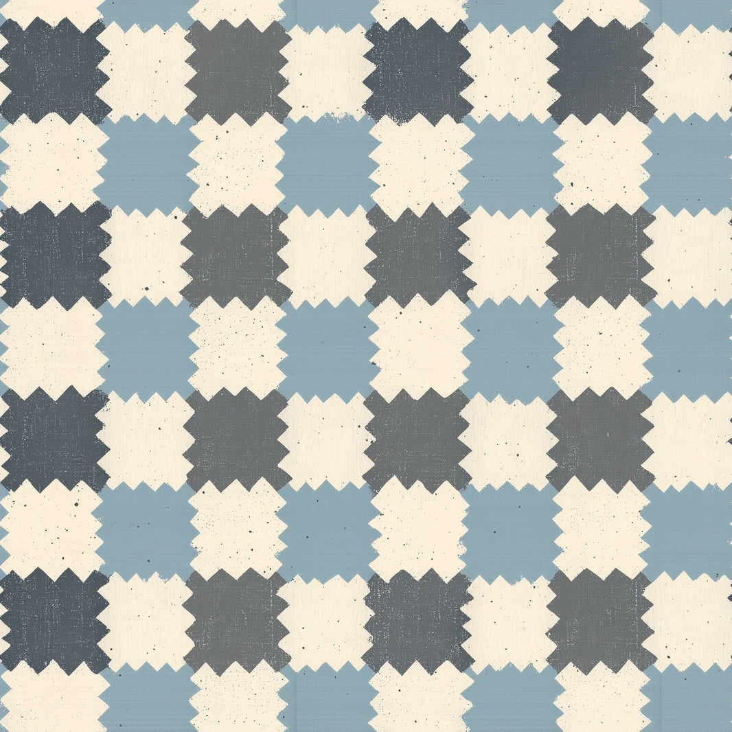 Geometric Wallpaper Ikat Inspired Distressed Texture Decorative Mural pattern artwork
