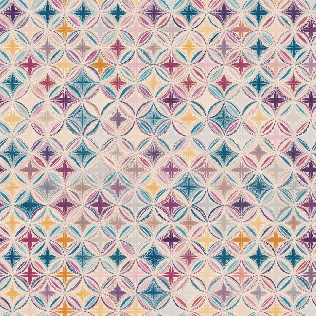 Mid Century Modern Wallpaper Retro Geometric Decorative Mural pattern artwork