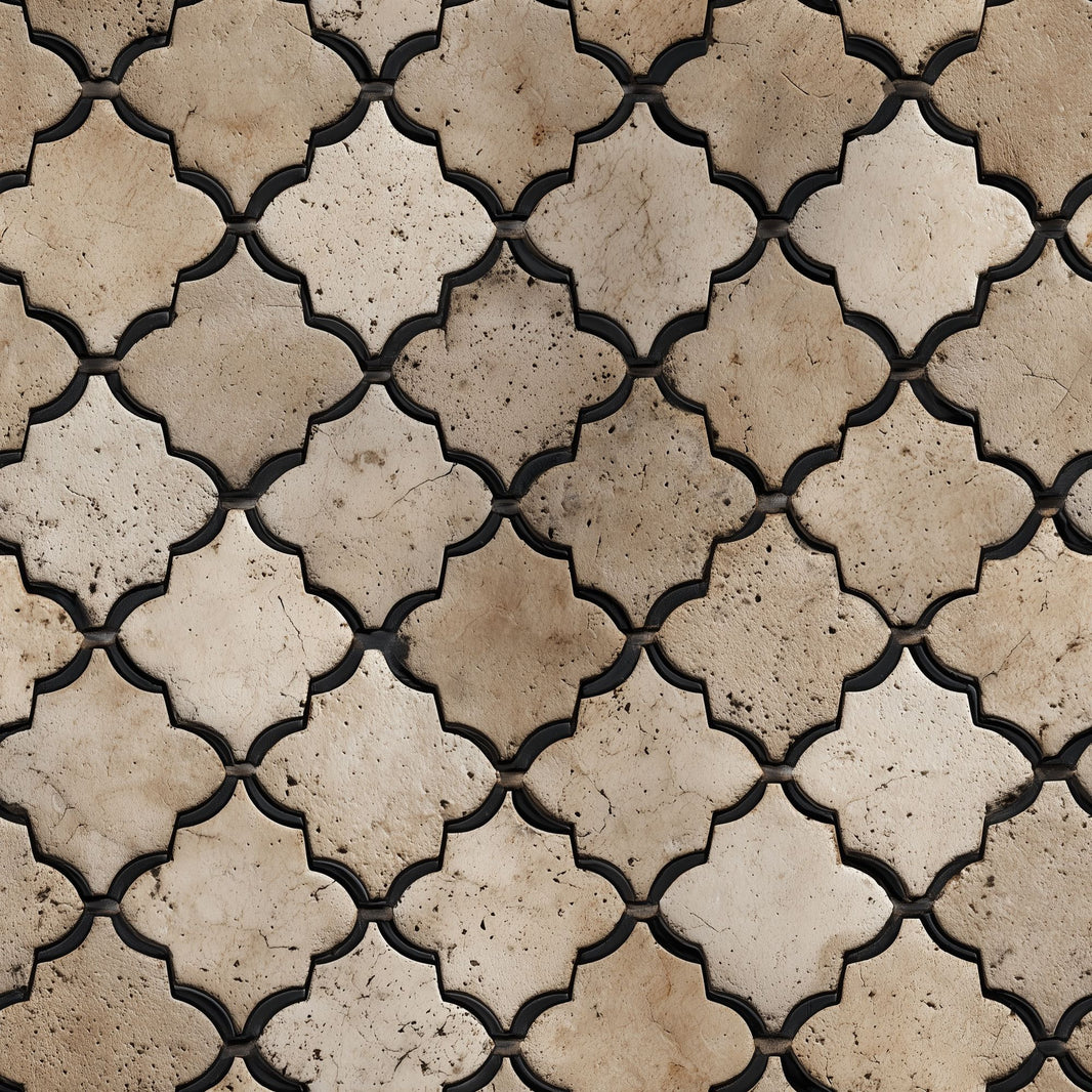 Quatrefoil Wallpaper Moroccan Geometric Tile Removable Wall Decor pattern artwork