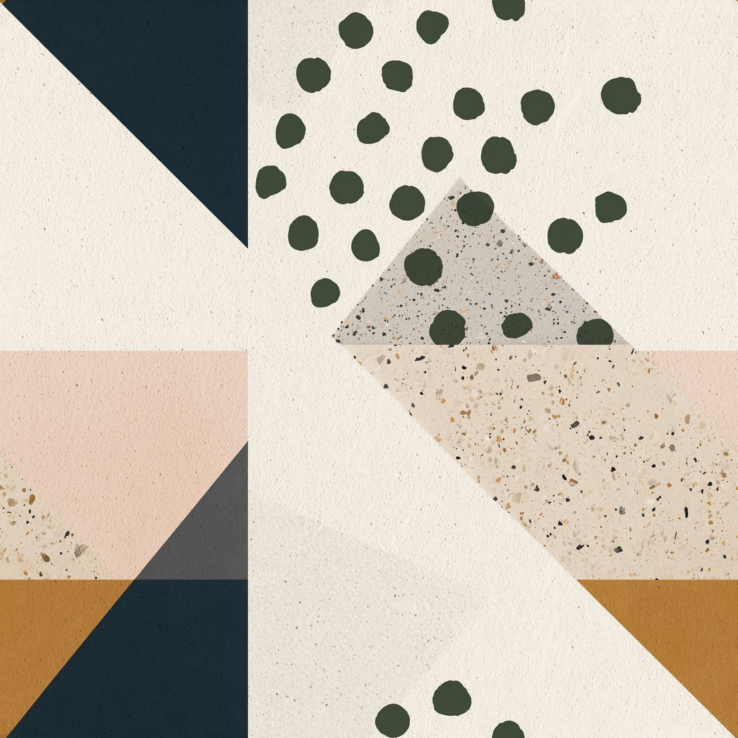 Terrazzo Texture Wallpaper Mid Century Modern Decorative Mural pattern artwork