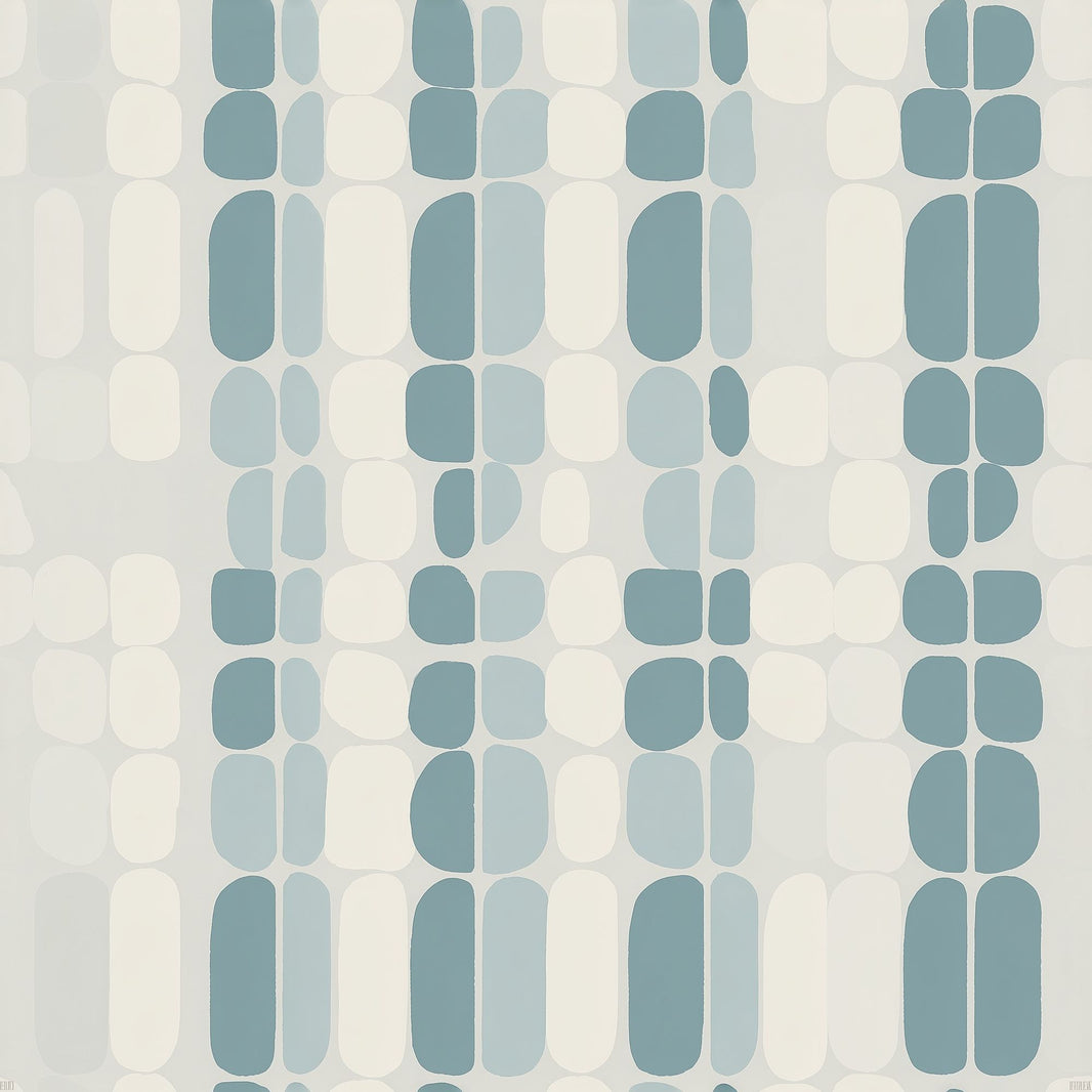 White Background Wallpaper Mid Century Modern Removable Wall Double Roll pattern artwork