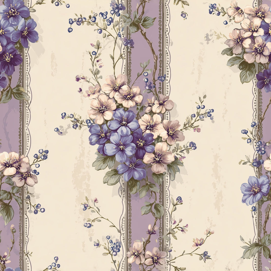 Muted Green Wallpaper Vintage Floral Removable Wall Decor pattern artwork