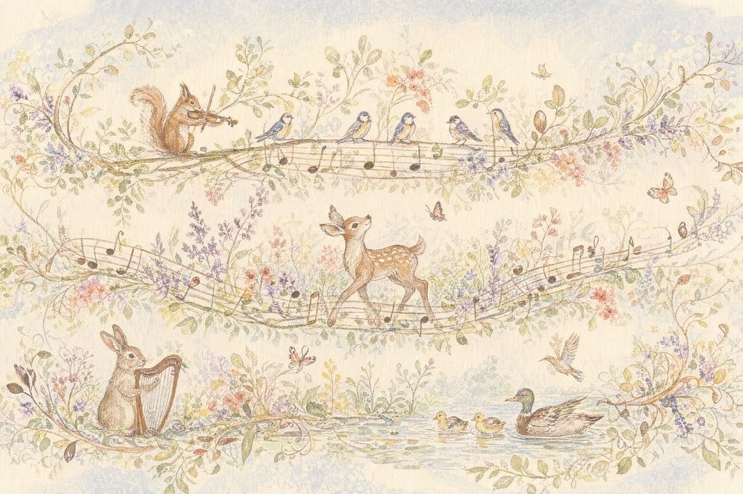 Paper Texture Wallpaper Watercolor Whimsical Wall Mural pattern artwork