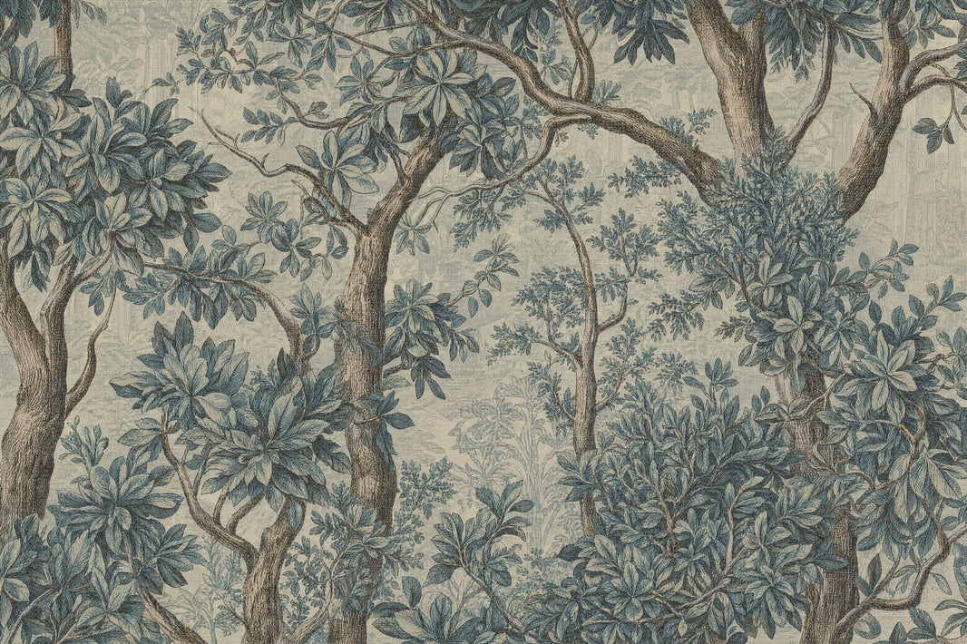 Toile Wallpaper Botanical Forest Removable Wall Decor pattern artwork