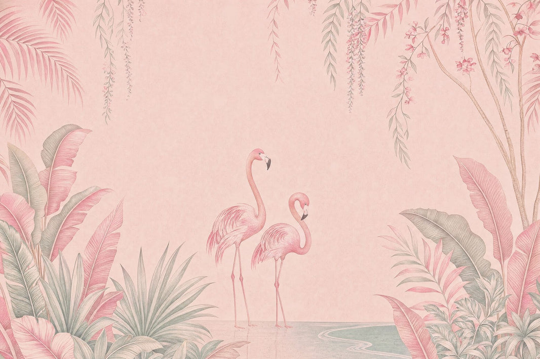 Watercolor Texture Wallpaper Pastel Tropical Wall Mural pattern artwork