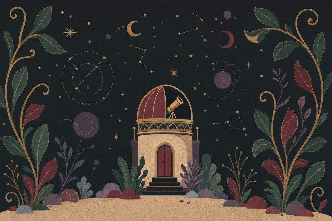 Dark Celestial Wallpaper Observatory Night Sky Removable Wall Decor pattern artwork
