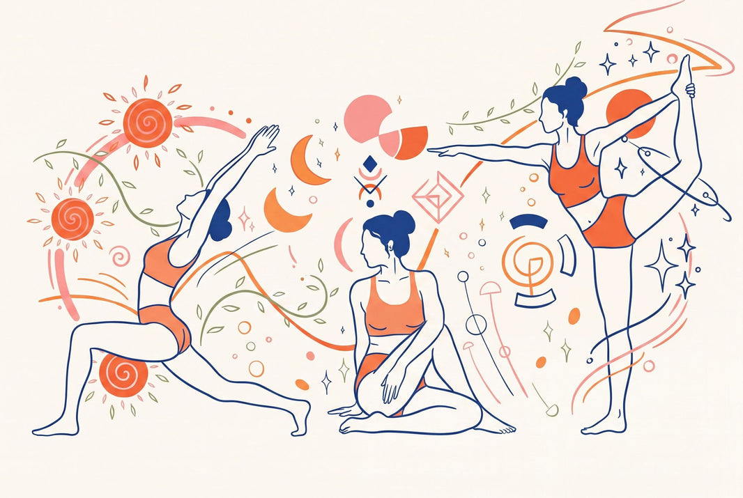 Yoga Wallpaper Wellness Line Art Removable Wall Decor pattern artwork