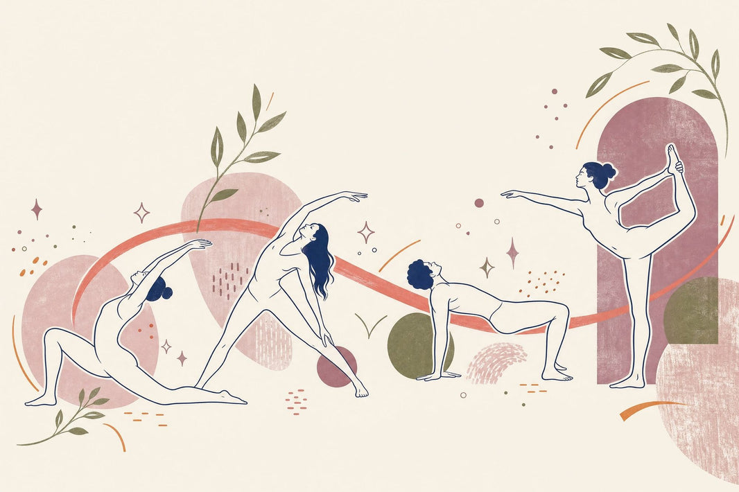 Yoga Wallpaper Line Art Removable Botanical Wall Decor pattern artwork