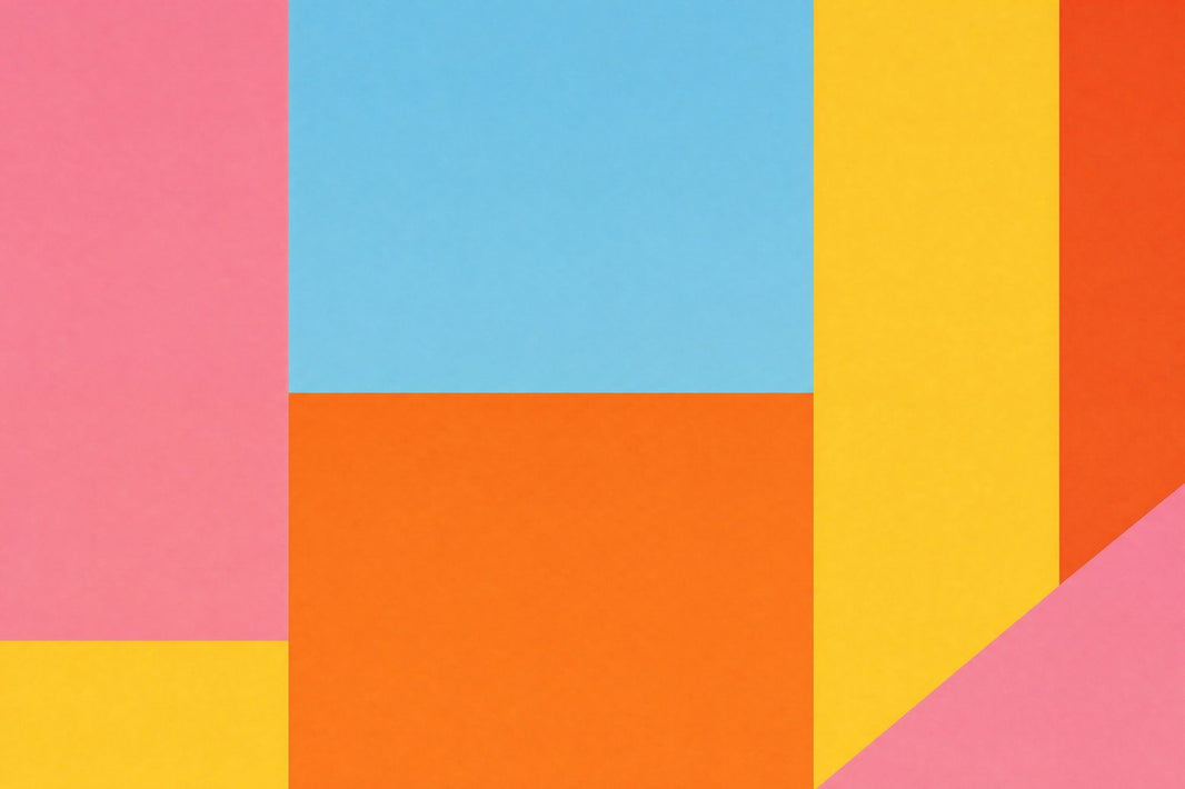 Color Block Wallpaper Geometric Abstract Removable Wall Decor pattern artwork