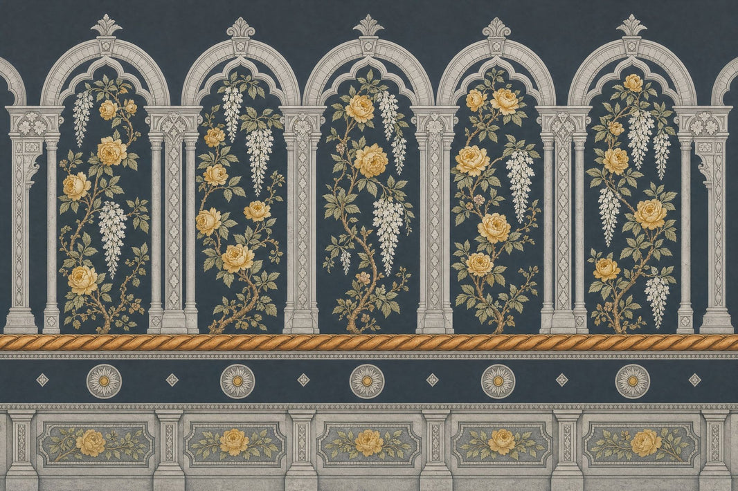 Muted Green Wallpaper Vintage Chinoiserie Removable Wall Decor pattern artwork