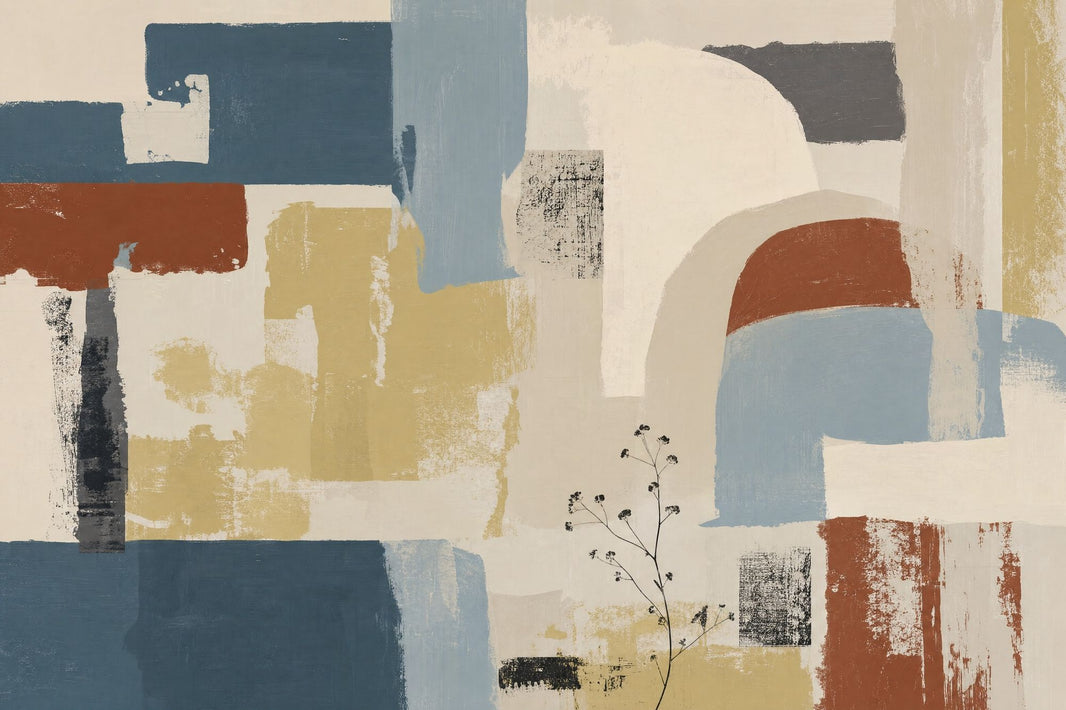 Abstract Wallpaper Geometric Brushstroke Removable Wall Decor pattern artwork