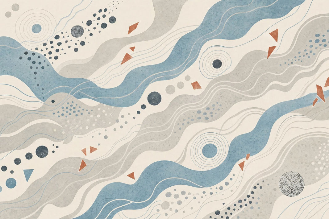 Concentric Circles Wallpaper Wavy Lines Removable Abstract Wall Decor pattern artwork