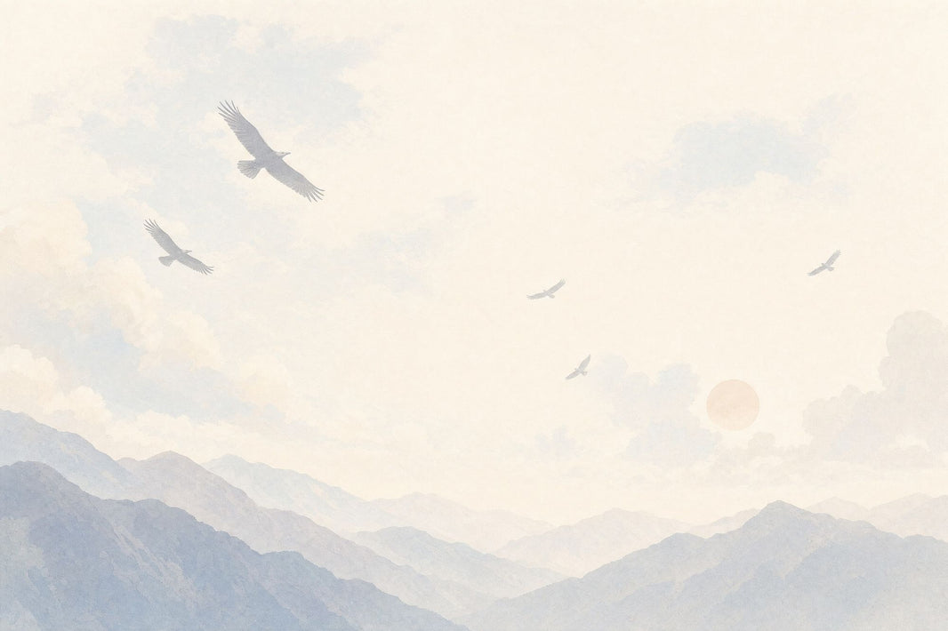 Landscape Wallpaper Watercolor Mountains Removable Wall Decor pattern artwork