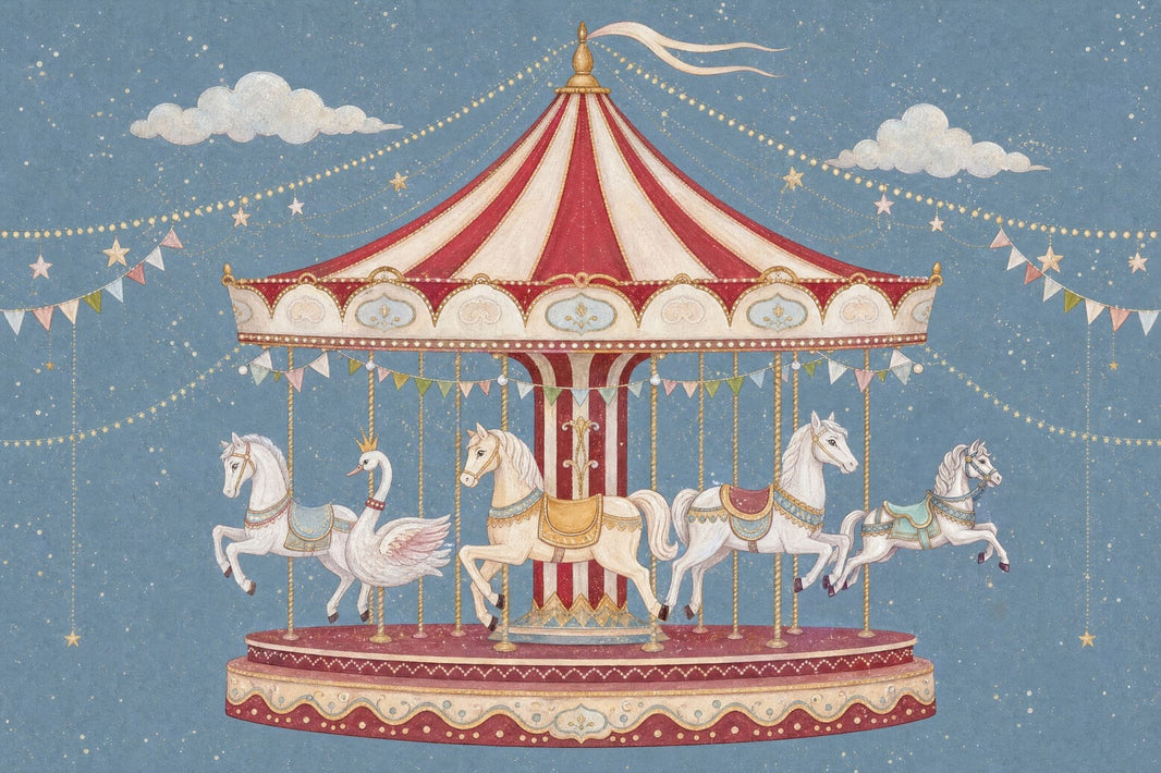 Paper Texture Wallpaper Watercolor Removable Circus Wall Decor pattern artwork