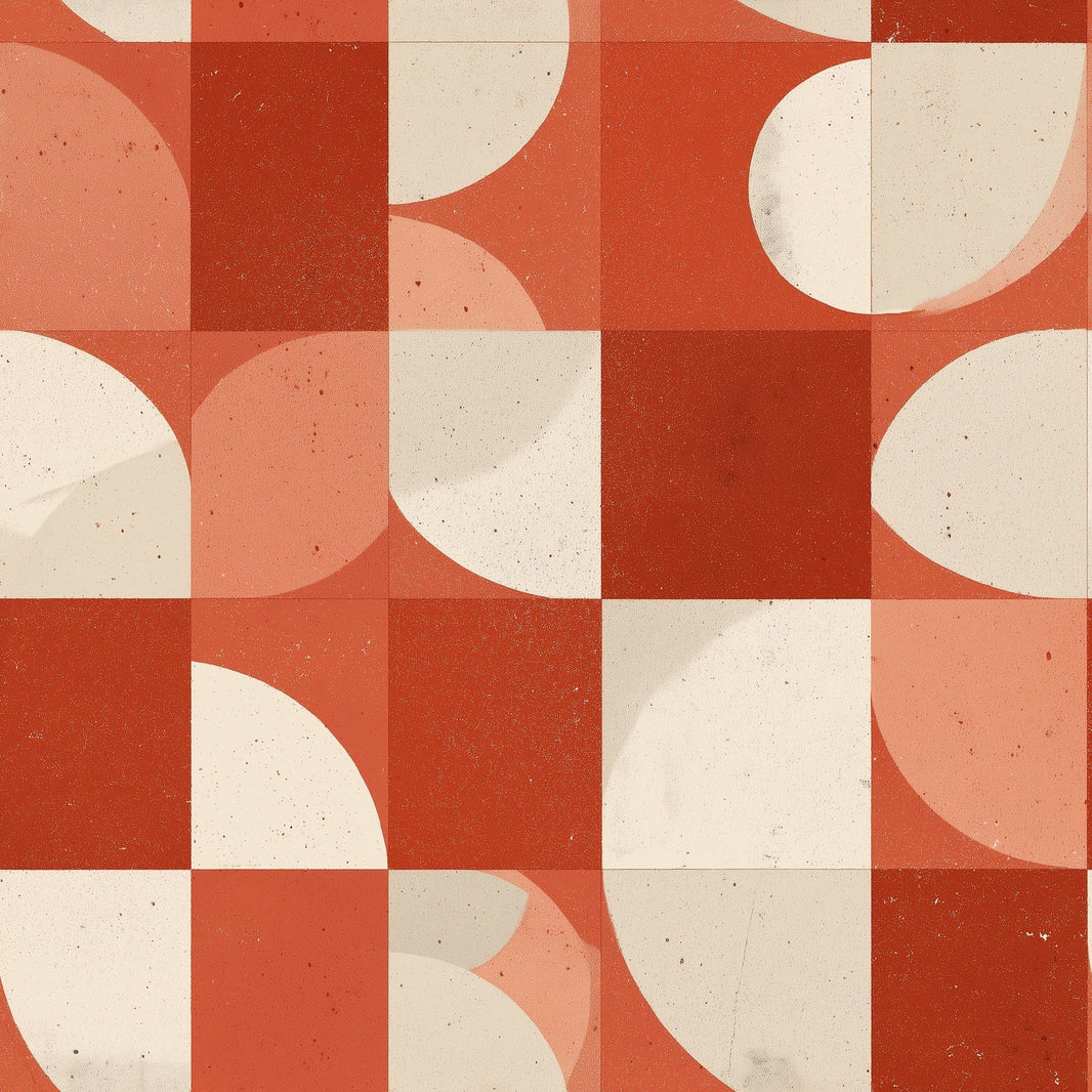 Mid Century Modern Wallpaper Retro Geometric Decorative Mural pattern artwork