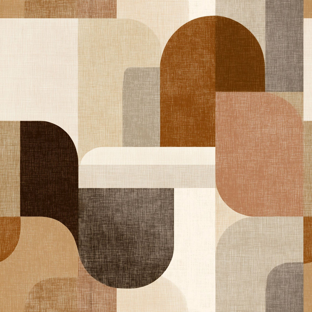 Mid Century Modern Wallpaper Geometric Removable Abstract Wall Double Roll pattern artwork