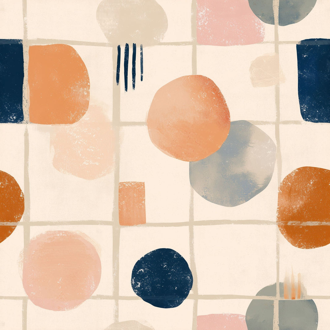 Mid Century Modern Wallpaper Retro Modern Removable Wall Decor pattern artwork