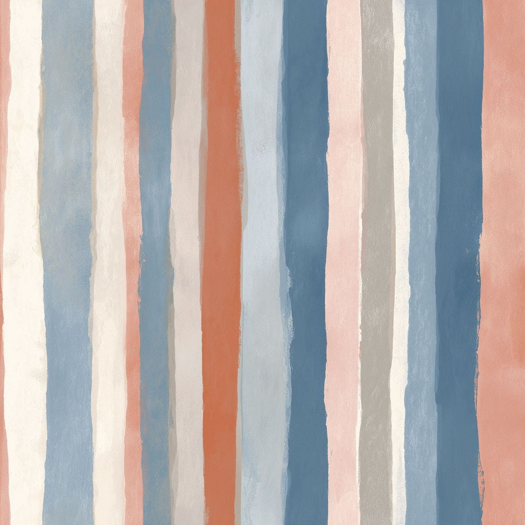 Abstract Stripes Wallpaper Vertical Brushstrokes Removable Painterly Wall Double Roll pattern artwork