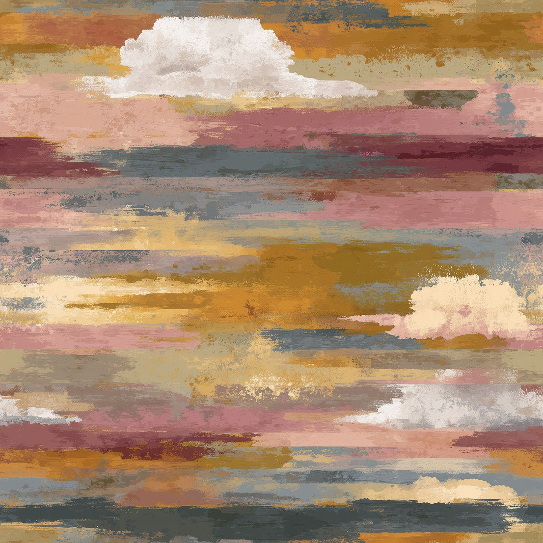 Abstract Wallpaper Horizontal Brushstrokes Removable Textured Paint Wall Double Roll pattern artwork