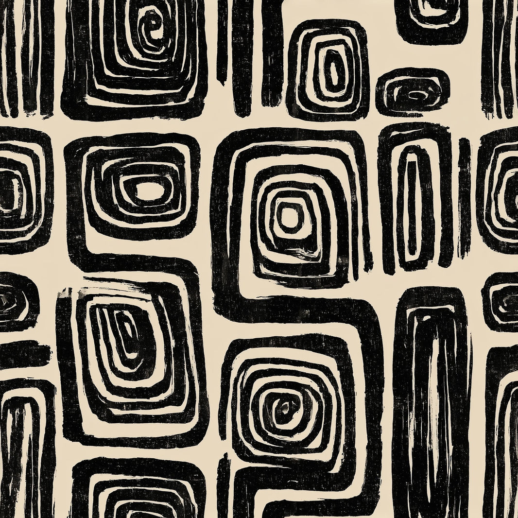 Mid Century Modern Wallpaper Retro Minimalist Decorative Mural pattern artwork