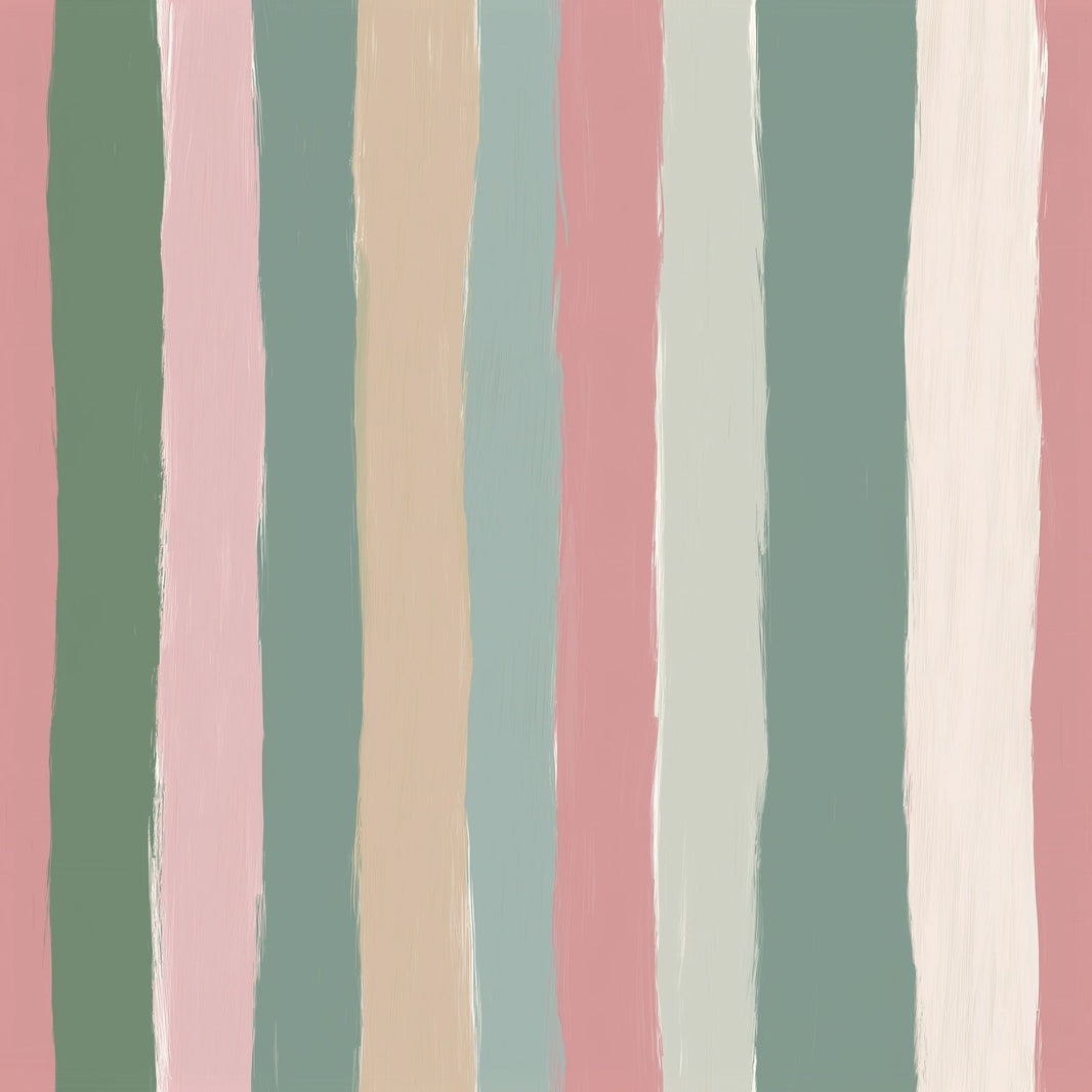 Abstract Stripes Wallpaper Vertical Brushstrokes Pastel Palette Removable Wall Decor pattern artwork