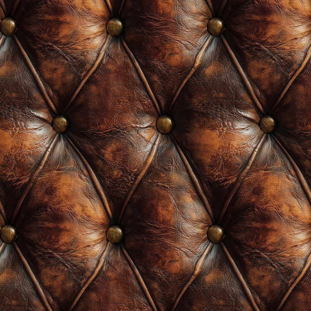 Dark Brown Leather Wallpaper Tufted Upholstery Diamond Quilted Removable Wall Decor pattern artwork