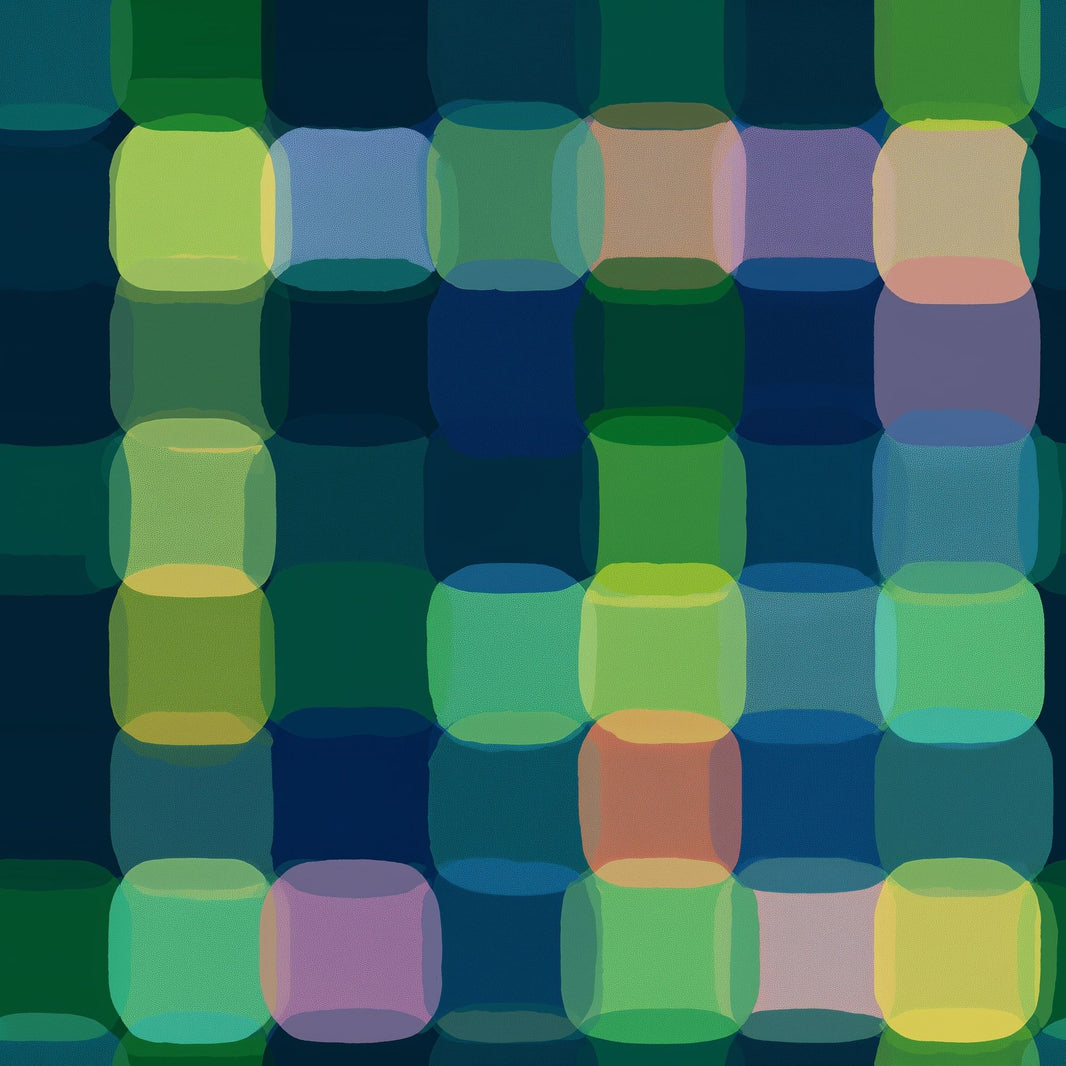 Abstract Wallpaper Geometric Rounded Rectangles Removable Wall Decor pattern artwork