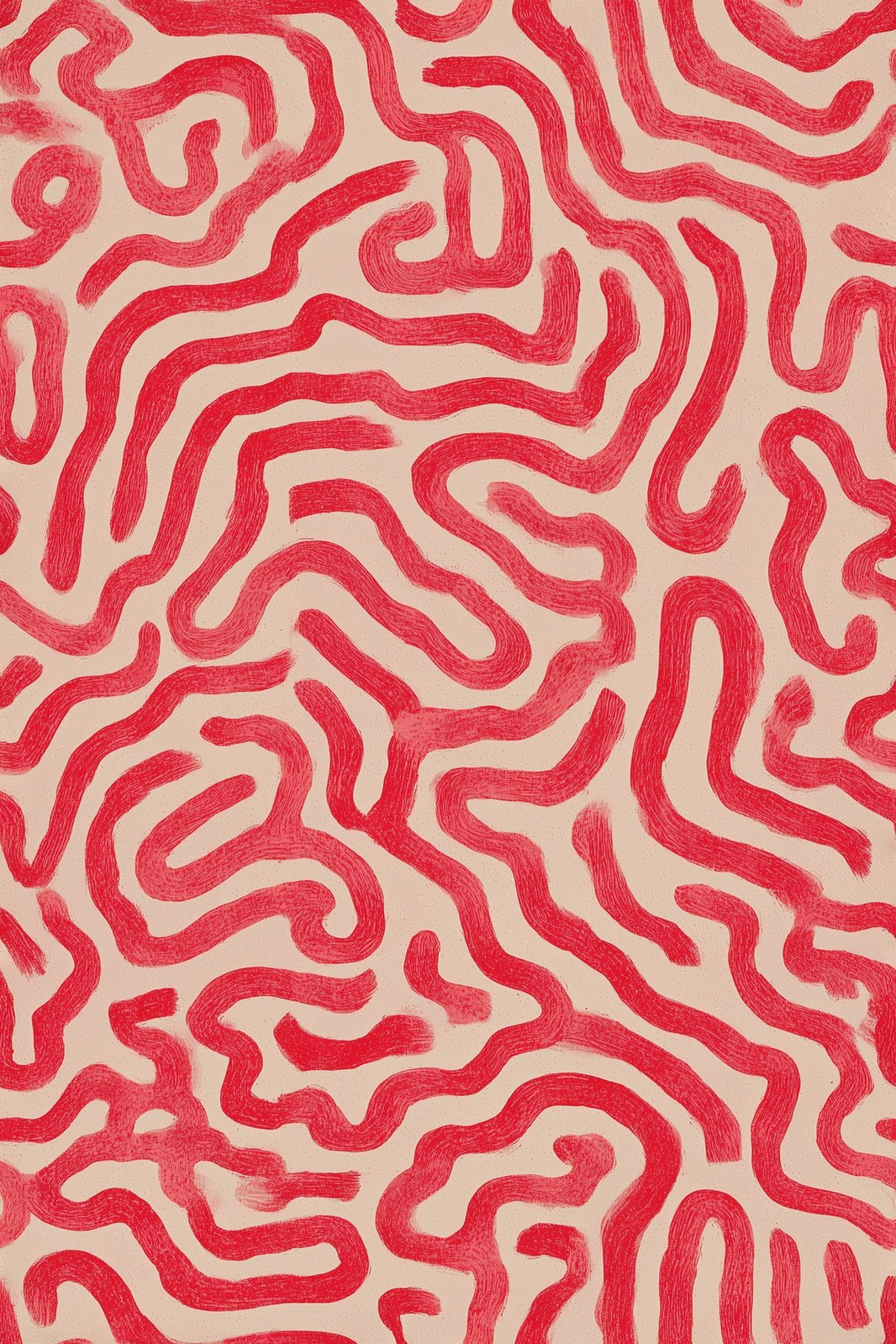 Abstract Pattern Wallpaper Organic Stripes Gestural Removable Wall Decor pattern artwork