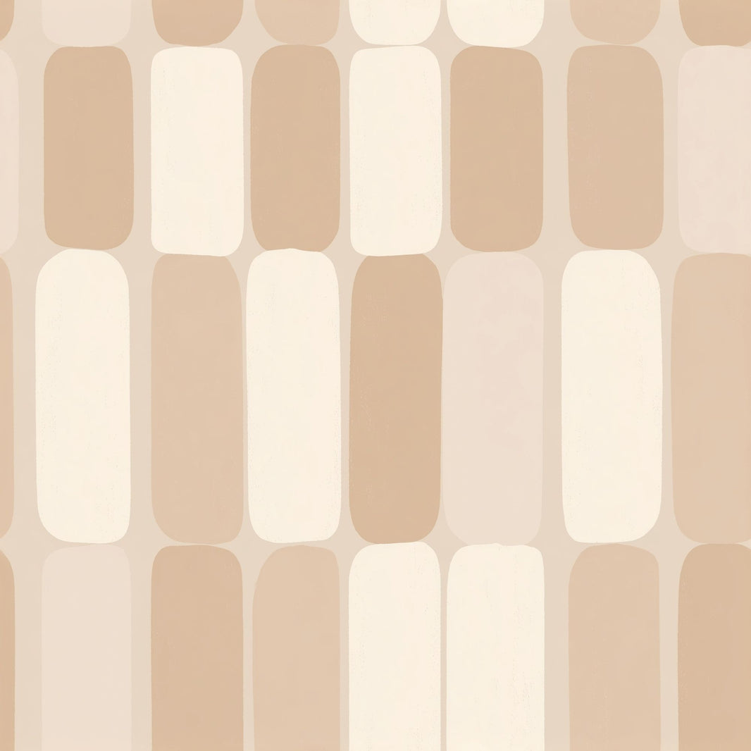 Geometric Wallpaper Rounded Rectangles Scandinavian Style Removable Wall Decor pattern artwork
