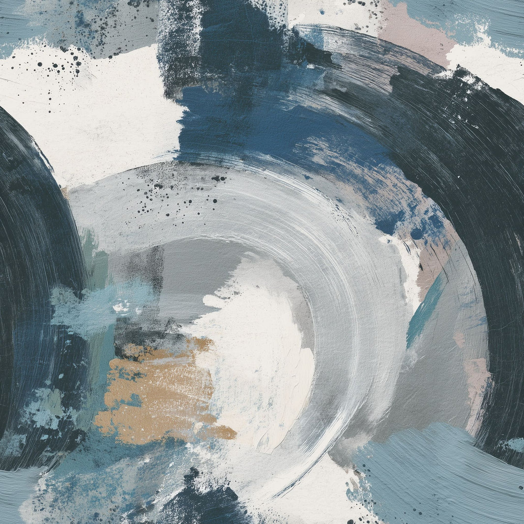 Painterly Brushstrokes Wallpaper Ink Splatter Wave Like Arcs Removable Wall Decor pattern artwork