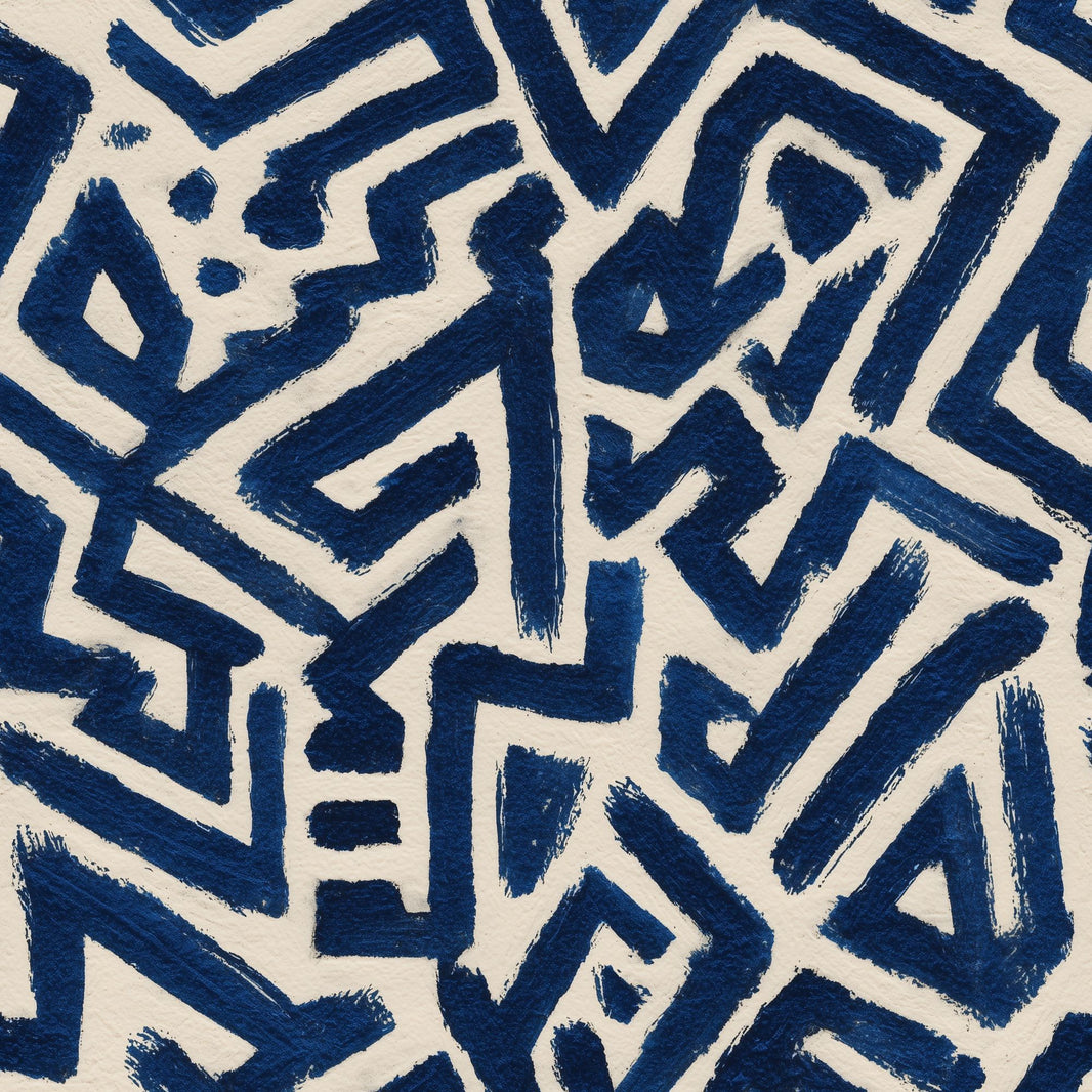 Abstract Wallpaper Geometric Navy Blue Removable Wall Decor pattern artwork
